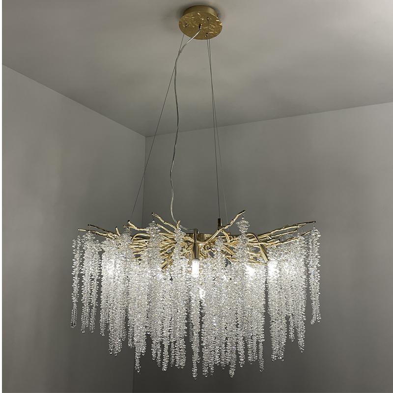 Luxurious crystal hanging chandelier 13 x G9 - CA021/800