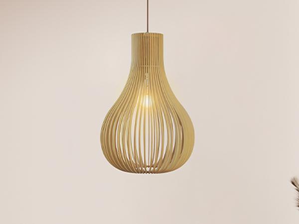 Light solid wood E27 / 380 - WRE082 1