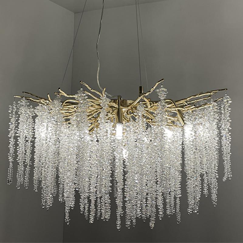 Luxurious crystal hanging chandelier 13 x G9 - CA021/800