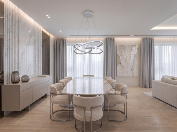 LED pendant light + remote control, 80W - J4389/W 1