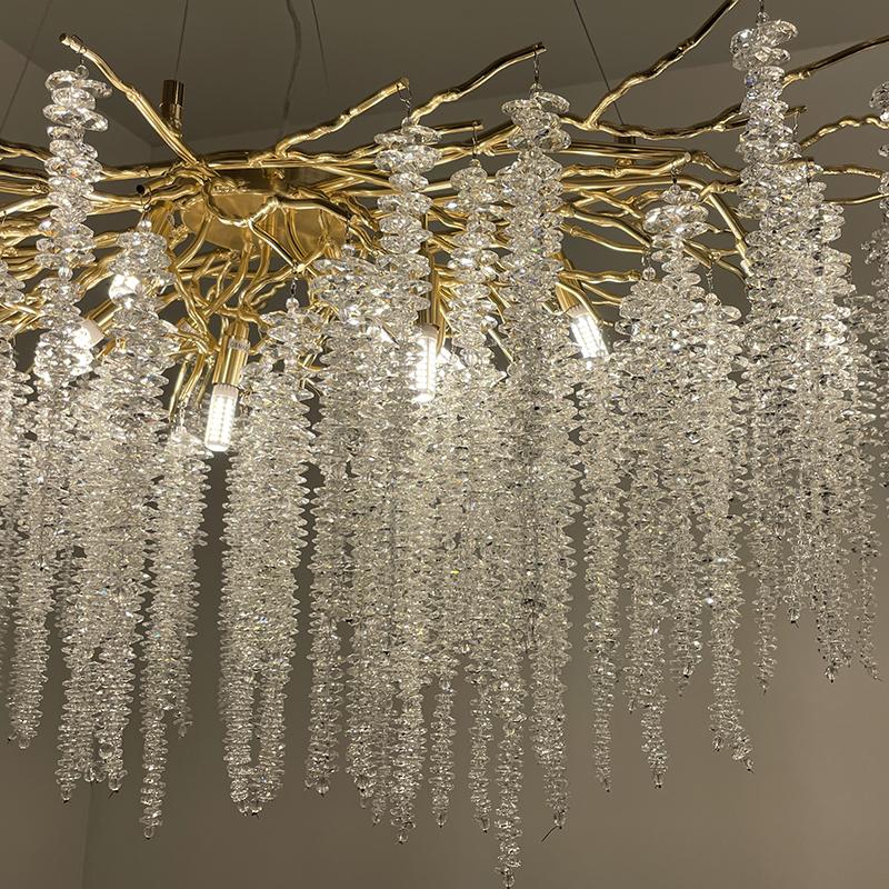 Luxurious crystal hanging chandelier 13 x G9 - CA021/1200L