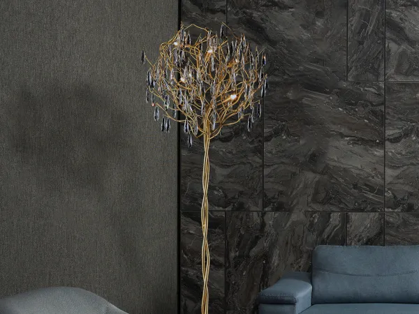 Crystal floor lamp 5 x G9 - CA061/F