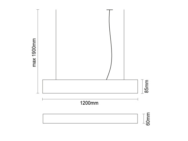 LED linear light 55W - LN74 6
