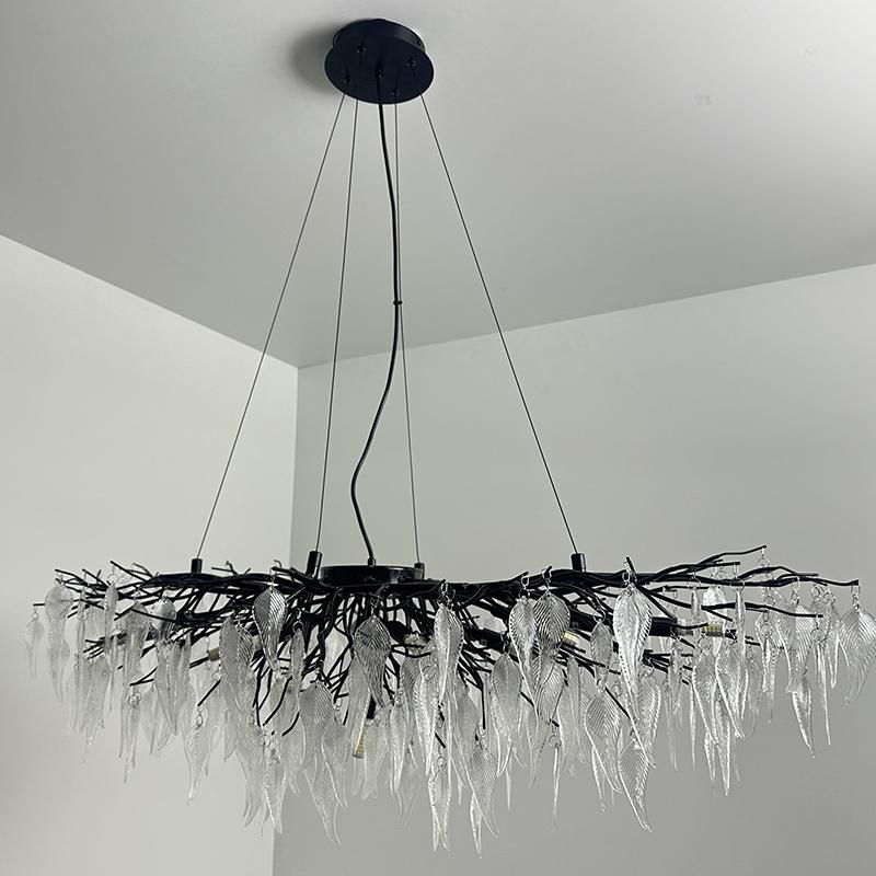 Luxurious crystal hanging chandelier 15 x G9 - CA043/1200L