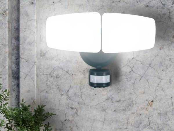 Outdoor Grey LED Spotlight with PIR Sensor 24W/3000K/4000K/6000K - LFX225 2