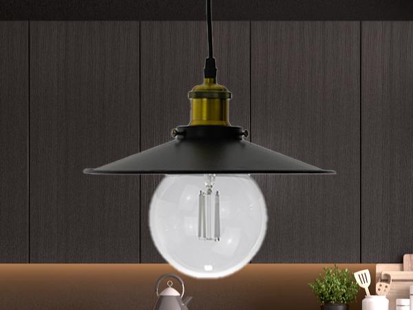 Metal hanging light 1 x E27 - ME0003R