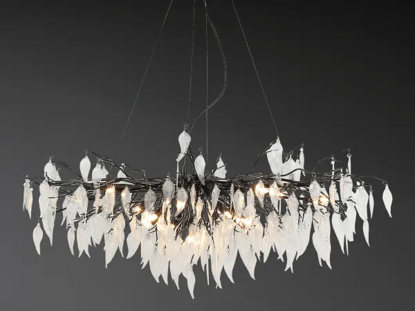 Luxurious crystal hanging chandelier 15 x G9 - CA043/1200L 1