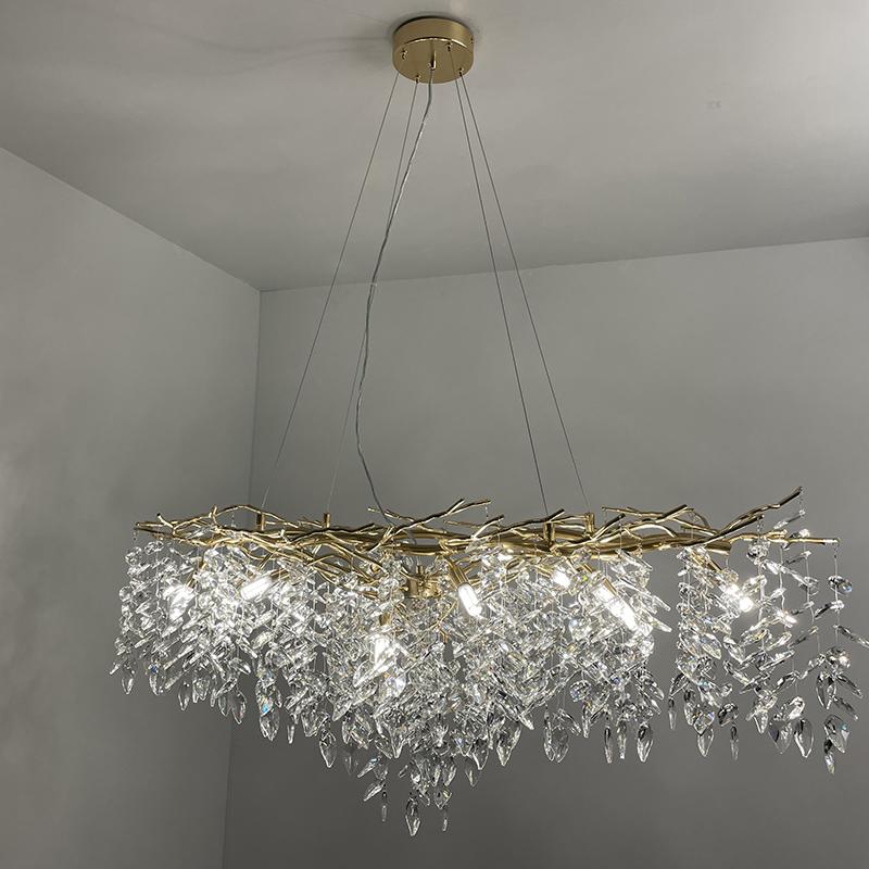 Luxurious crystal hanging chandelier 12 x G9 - CA011/1200L