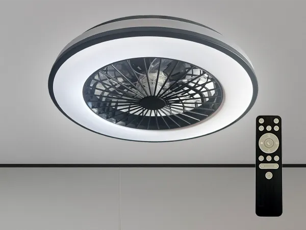 LED light OPAL + ceillings fan + remote control 48W - LCL6346 1