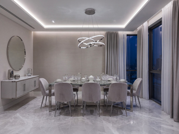 LED pendant light + remote control, 80W – J4389/CH 1