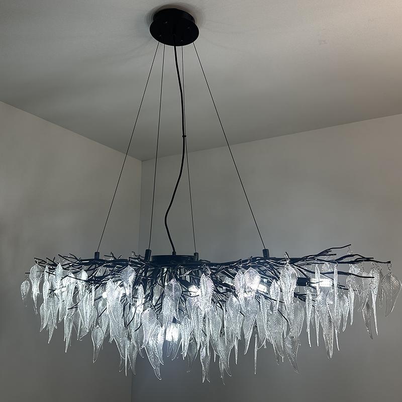 Luxurious crystal hanging chandelier 15 x G9 - CA043/1200L