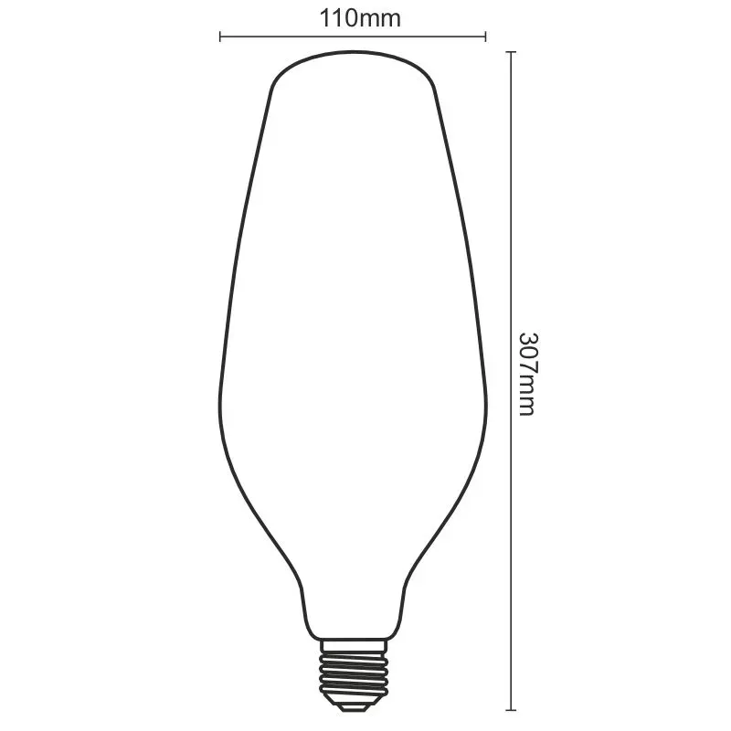 LED Filament BUMPED 4W VINTAGE - BT110 / E27 / 2000K - ZSF121