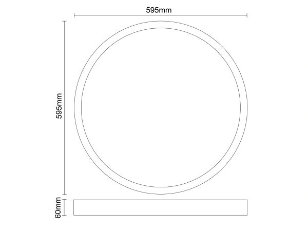 LED ceiling panel backlite 40W / 595 / 4000K / WH / UGR19 - PL821 8