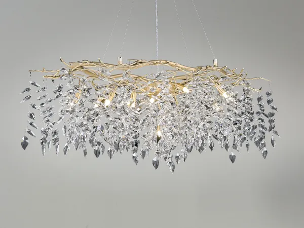 Luxurious crystal hanging chandelier 12 x G9 - CA011/1200L 1