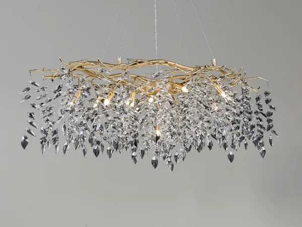 Luxurious crystal hanging chandelier 12 x G9 - CA011/1200L