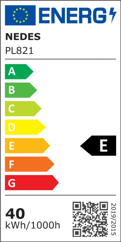 LED ceiling panel backlite 40W / 595 / 4000K / WH / UGR19 - PL821 10