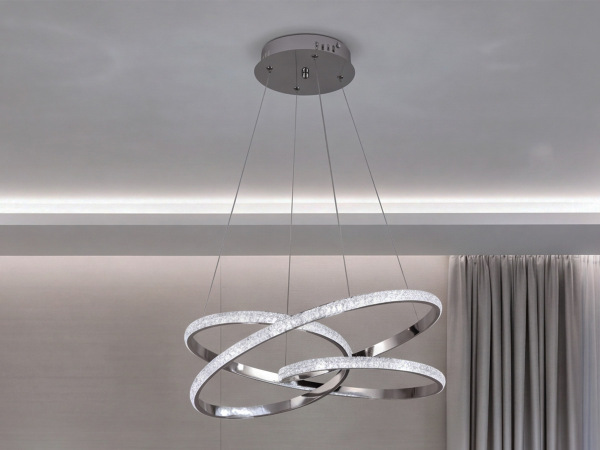 LED pendant light + remote control, 80W – J4389/CH