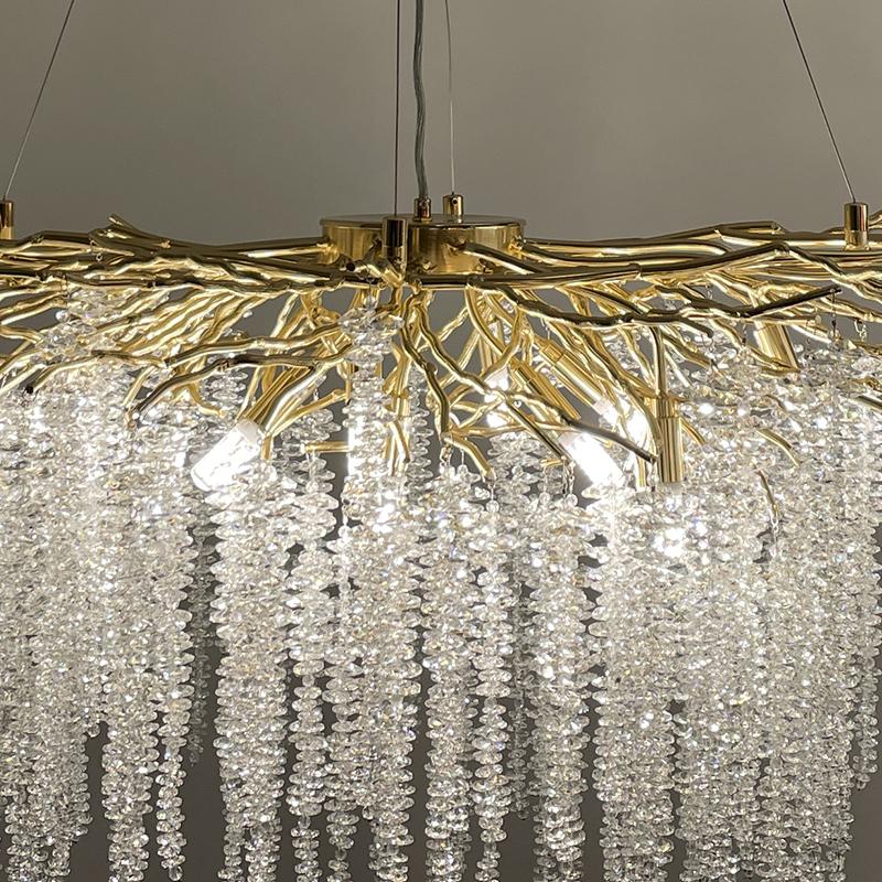 Luxurious crystal hanging chandelier 13 x G9 - CA021/1200L