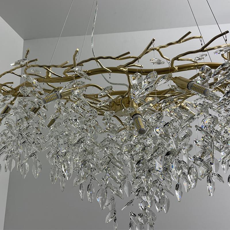 Luxurious crystal hanging chandelier 12 x G9 - CA011/1200L