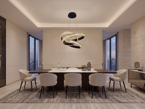 LED pendant light + remote control 160W - J4394/B 1