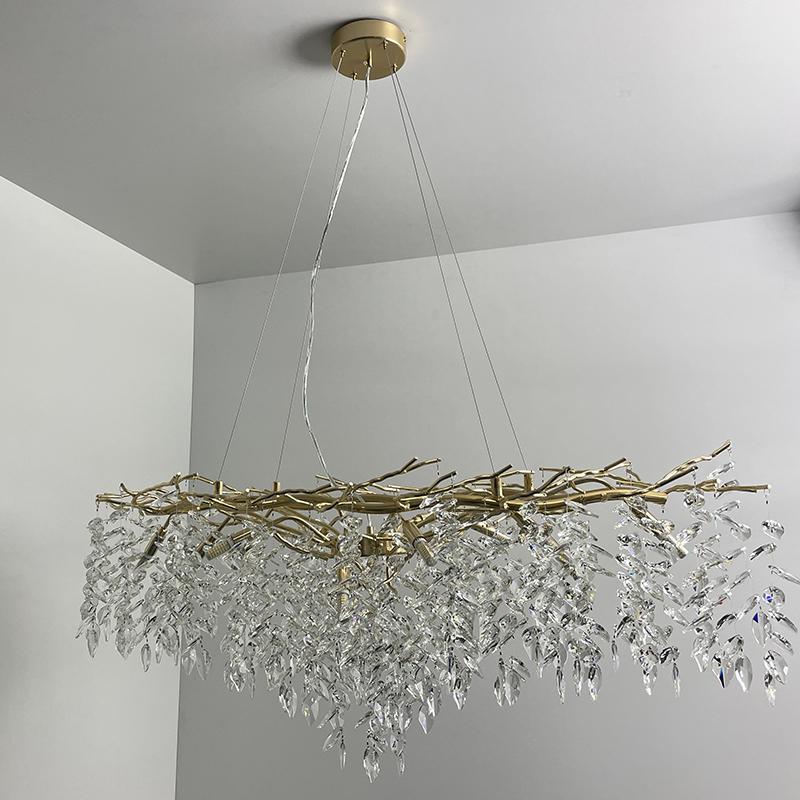 Luxurious crystal hanging chandelier 12 x G9 - CA011/1200L