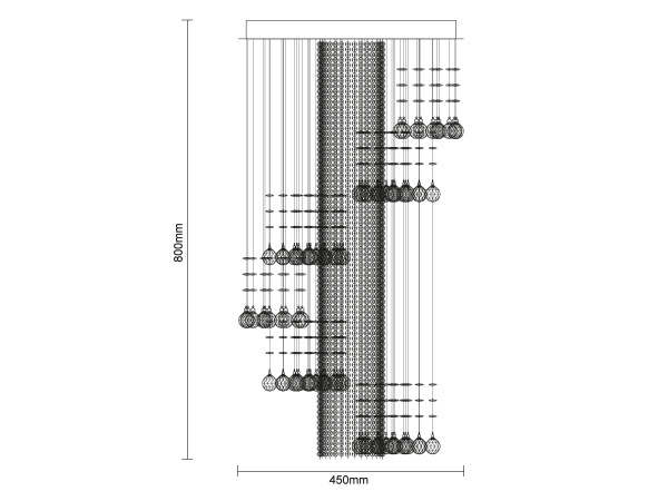NAURU crystal chandelier - N3011 5