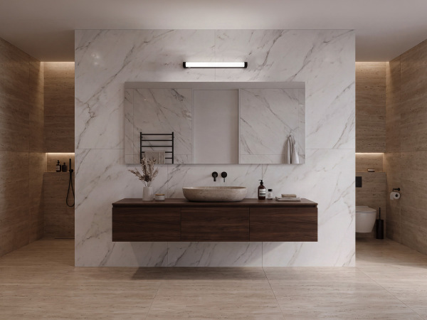 15W LED bathroom light / IP44 / 600 / 4000K - LNL7121/BK 1