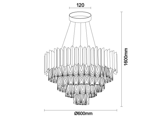 CARLOS hanging light 600 - N2302 6