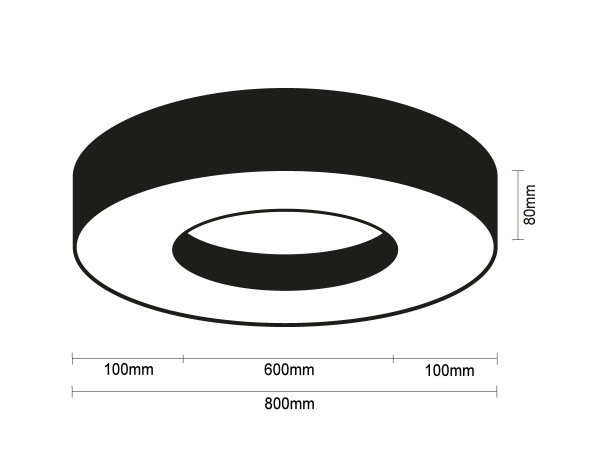 LED ceiling light 80W - CL7432 8