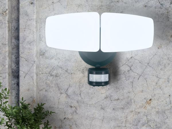 Outdoor Grey LED Spotlight with PIR Sensor 24W/3000K/4000K/6000K - LFX225 1