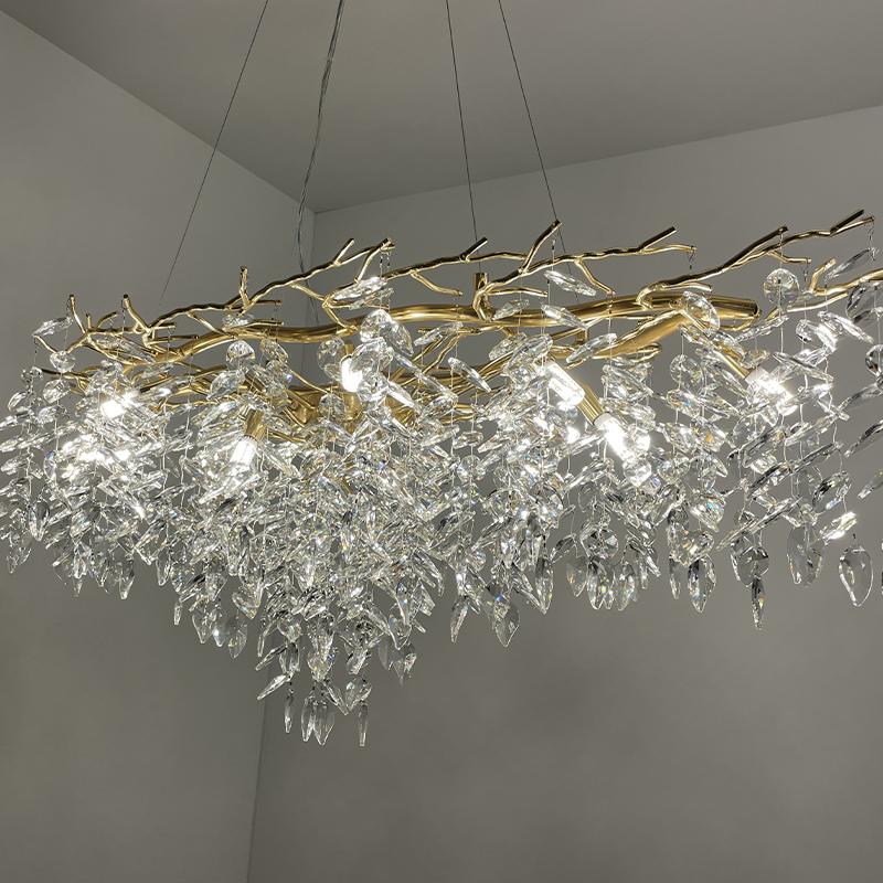 Luxurious crystal hanging chandelier 12 x G9 - CA011/1200L