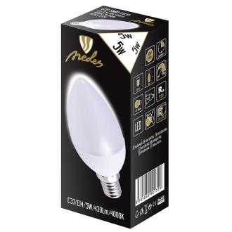 LED bulb 5W - C37 / E14 / SMD / 4000K - ZLS722