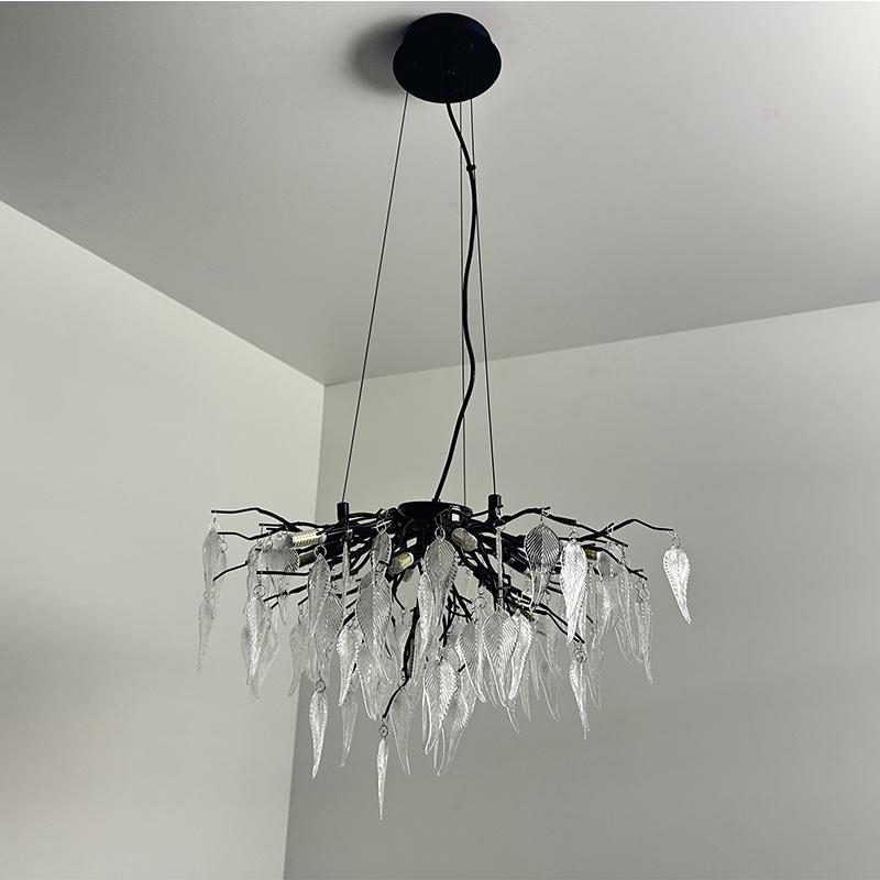 Luxurious crystal hanging chandelier 10 x G9 - CA043/600