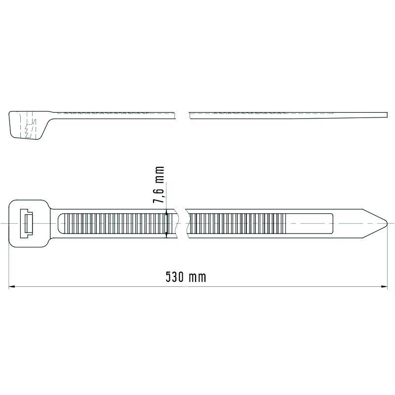 Cable tie 530/7,6 UV neutral -T7530UV