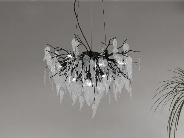 Luxurious crystal hanging chandelier 10 x G9 - CA043/600