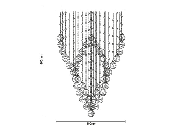 NAURU crystal chandelier - N3012 5