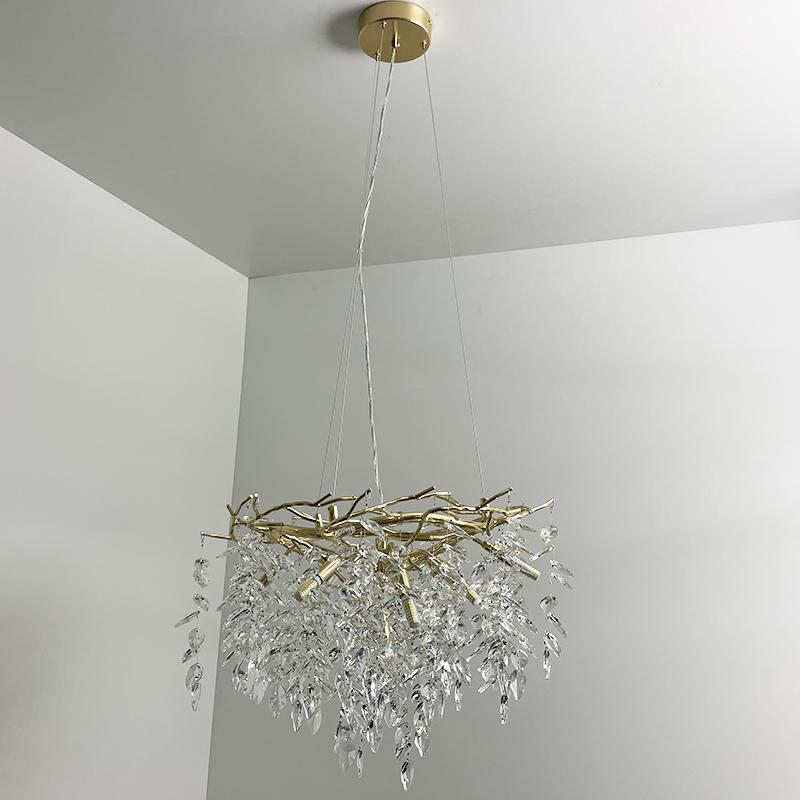 Luxurious crystal hanging chandelier 9 x G9 - CA011/600