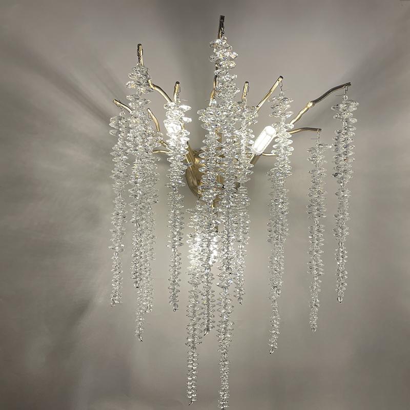 Luxurious wall crystal light 3 x G9 - CA021/W