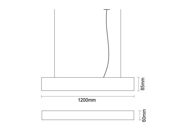 LED linear light 55W - LN75 6