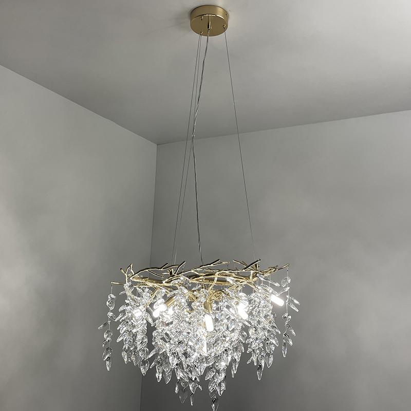 Luxurious crystal hanging chandelier 9 x G9 - CA011/600