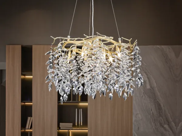 Luxurious crystal hanging chandelier 9 x G9 - CA011/600 1