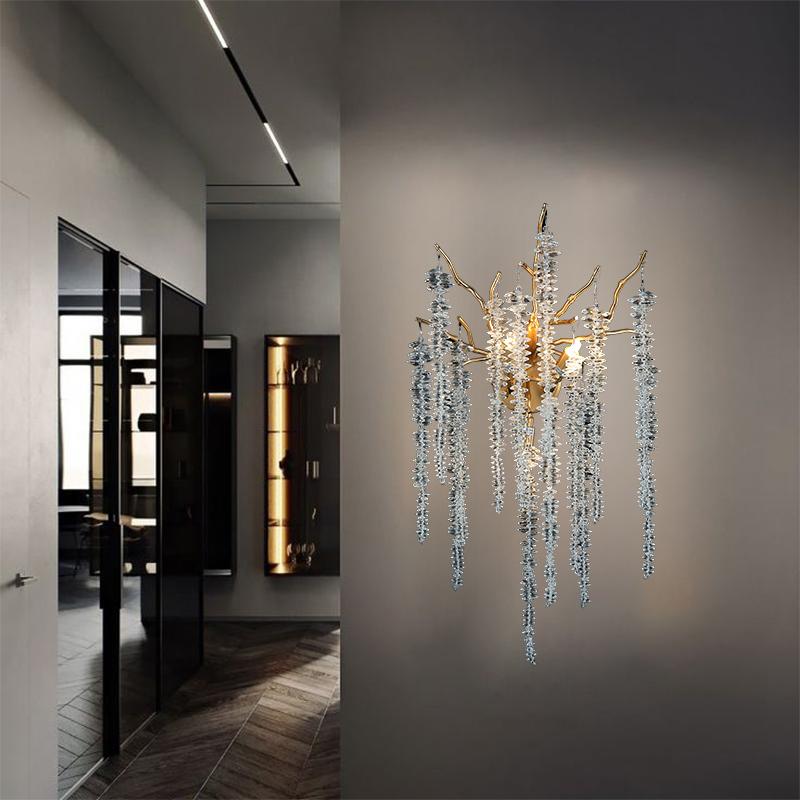 Luxurious wall crystal light 3 x G9 - CA021/W