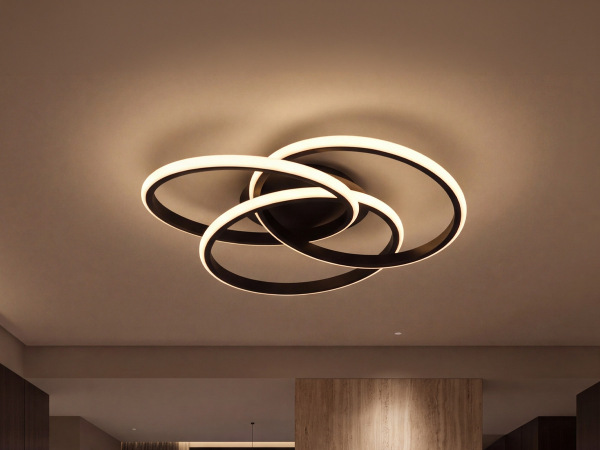 LED ceiling light + remote control, 55W – J3375/B