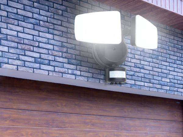 Outdoor black LED spotlight with PIR sensor 24W/3000K/4000K/6000K - LFX025 3