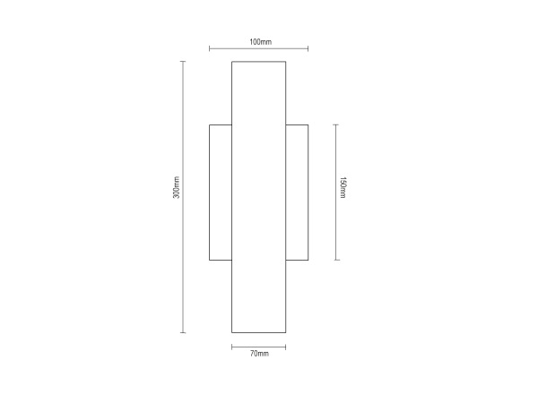 LED wall light + remote control, 16W – J2306/B 8