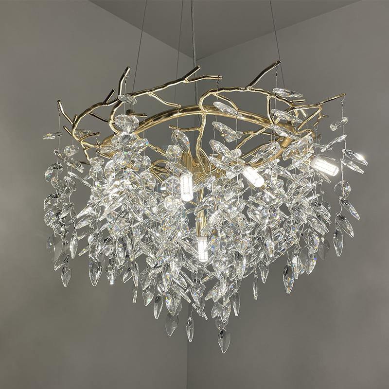 Luxurious crystal hanging chandelier 9 x G9 - CA011/600