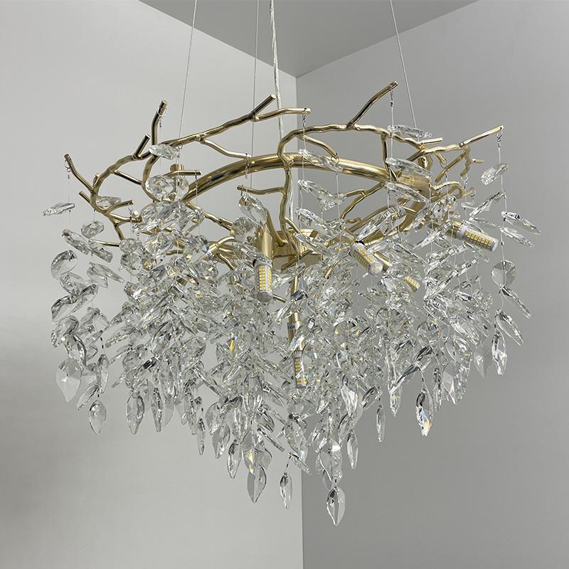 Luxurious crystal hanging chandelier 9 x G9 - CA011/600