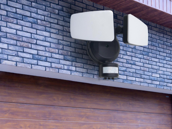 Outdoor black LED spotlight with PIR sensor 24W/3000K/4000K/6000K - LFX025