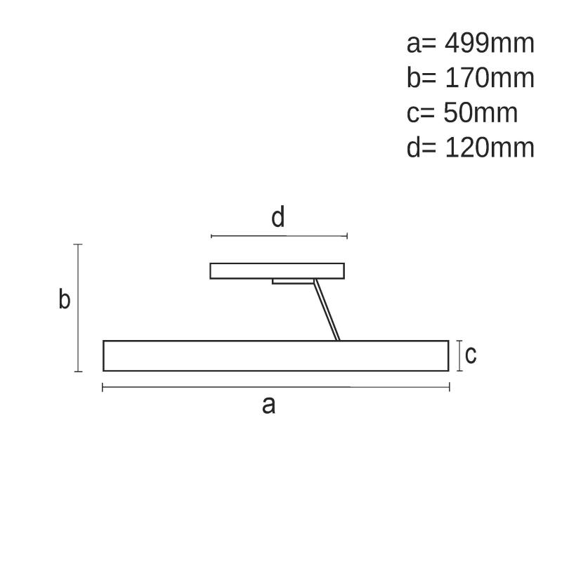 LED ceiling light with remote control 72W - TA1314/B