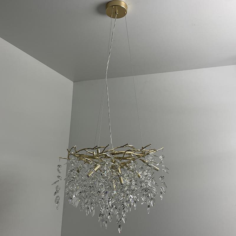 Luxurious crystal hanging chandelier 9 x G9 - CA011/600